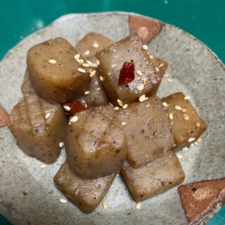 安い！満足！甘辛！カミナリこんにゃく